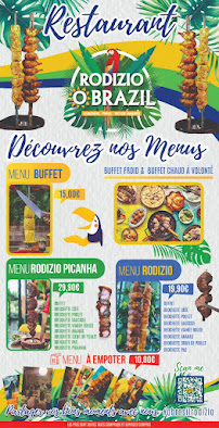 RODIZIO O BRAZIL à Paris menu