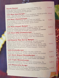 123 Pizzeria à Rödermark carte