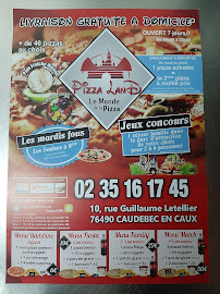 Pizza Land caudebec en caux à Rives-en-Seine carte