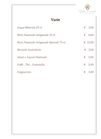 Restaurant Ristorante Don Camillo - Ortigia - Siracusa à Syracuse - menu / carte