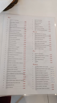 Menu / carte de Tenuta Bochicchio à Tolve