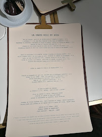 Bistro L'Ébauchoir à Paris (le menu)
