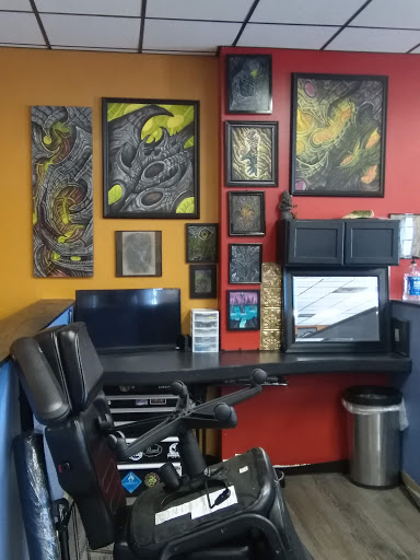 Explore american flag sleeve tattoo ideas, creative tattoo ideas in Lafayette, available at Ink Gallery Tattoos