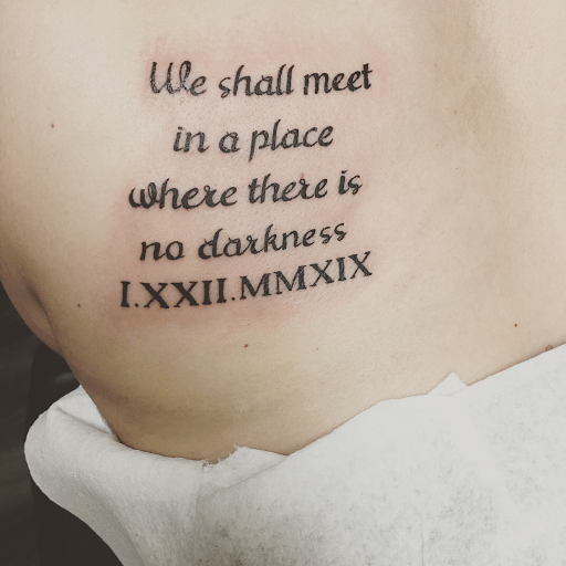 Explore kid name tattoo ideas, creative tattoo ideas in Warner Robins, available at Untold Pain Tattoo Studio