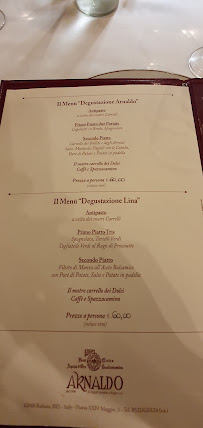 Clinica Gastronomica Arnaldo à Rubiera menu