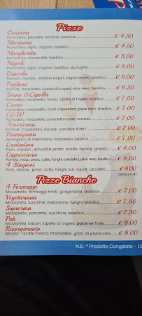 Menu / carte de Pizzeria da Ciro à Milazzo