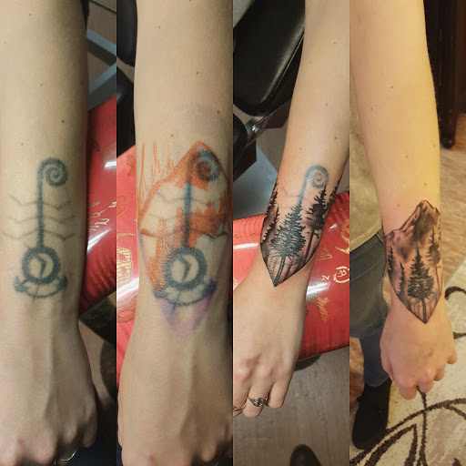 Explore strong woman tattoo ideas, creative tattoo ideas in Hood River, available at Hood River Tattoo