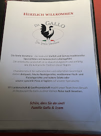 Da Gallo Restaurant à Heroldsberg menu