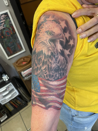 Explore lamb tattoo ideas, creative tattoo ideas in Rock Island, available at OTool Design Custom Tattoo