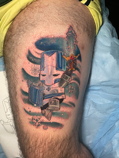 Explore space filler tattoo ideas, creative tattoo ideas in Kissimmee, available at Ol Skool Tattoos Studio