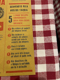 Menu du Zerocinquantello Osteria - Bologna Centro (Mercato di Mezzo) à Bologna