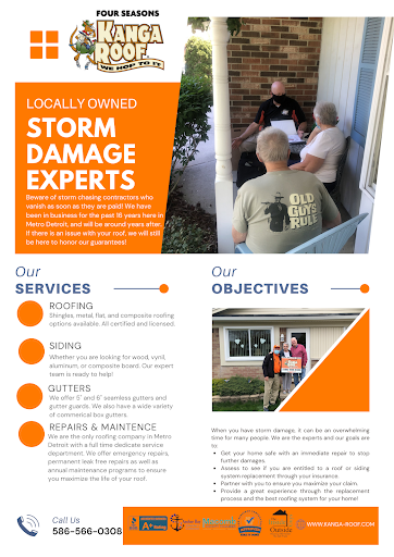 Sheet Metal Contractor «Four Seasons Roofing & Sheet Metal, LLC», reviews and photos, 44039 North Groesbeck Highway,, Charter Twp of Clinton, MI 48036, USA