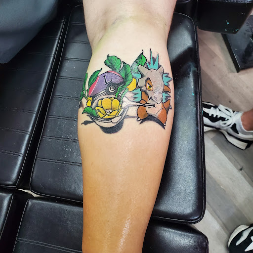 Explore tattoo face ideas, creative tattoo ideas in Riverside, available at Darkstar Tattoo CA