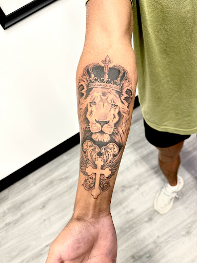 Explore dragon tattoo ideas for women, creative tattoo ideas in Cedar Rapids, available at Wellington Tattoo Co.