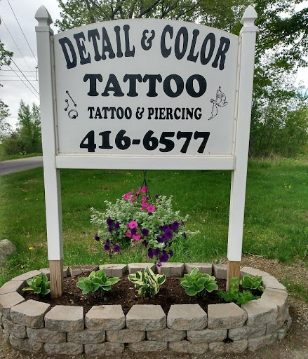 Explore knee ditch tattoo ideas, creative tattoo ideas in Pittsfield, available at Detail and Color Tattoo