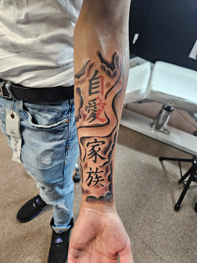 Explore tribal cross tattoo ideas, creative tattoo ideas in Bloomsburg, available at Tuccis Tattoo & Piercings Studio