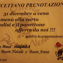 Restaurant de spécialités d'Italie du Nord Osteria Pecora Nera à Tortiano (la carte)