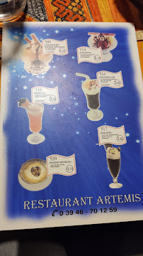 Artemis à Quedlinburg menu