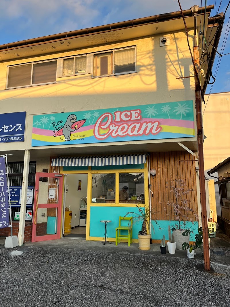 Pura Vida plant based ice cream shop