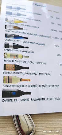 Carte du Ristorante da lucio cirella à Cirella