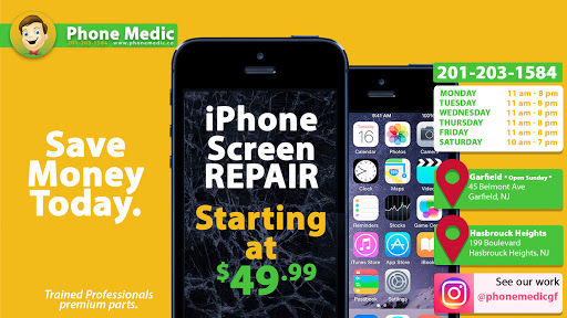 Cell Phone Store «Phone Medic Smart Device Repairs», reviews and photos, 45 Belmont Ave, Garfield, NJ 07026, USA
