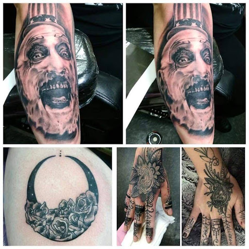 Explore dark cover up tattoo ideas male, creative tattoo ideas in Fulton, available at The Kings Head Tattoo Company
