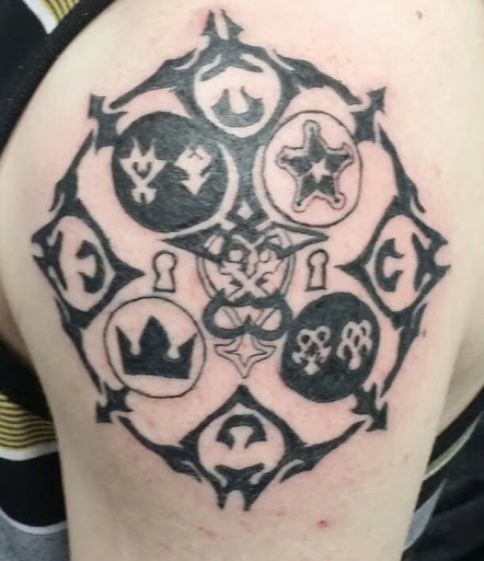 Explore master chief tattoo ideas, creative tattoo ideas in Salt Lake City, available at AWS TATTOOS PIERCING