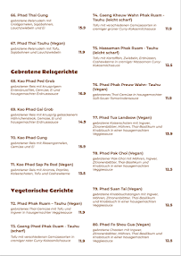 Papa Thai à Berlin carte