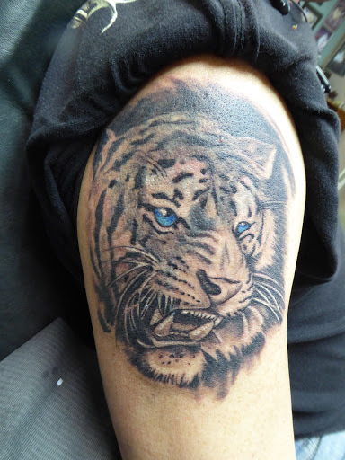 Explore scroll tattoo ideas, creative tattoo ideas in Huntsville, available at Kreations Tattoos & Body Piercing