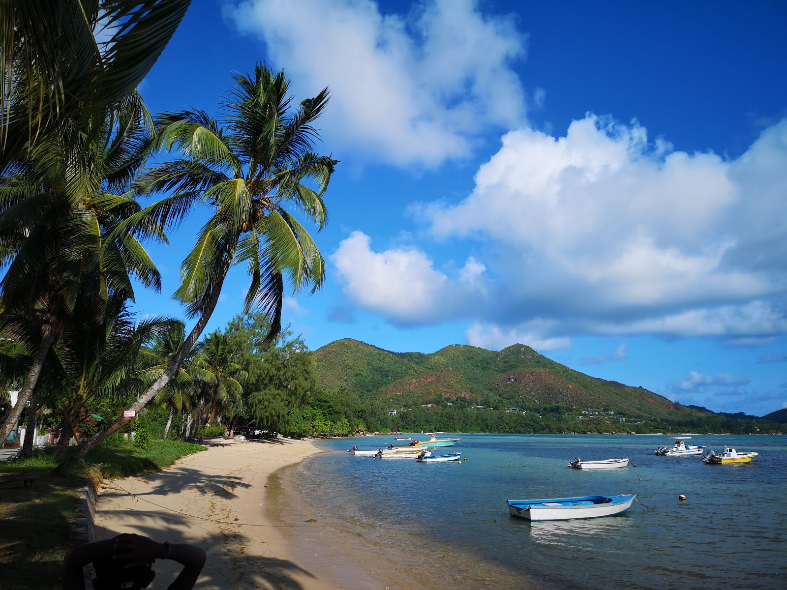 Anse Possession Beach的照片 带有米色沙子表面