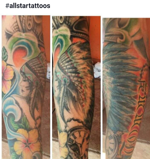 Explore gengar tattoo ideas, creative tattoo ideas in Hialeah, available at Allstar Tattoo & Body piercing