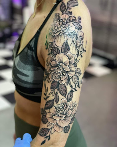 Explore thigh/butt tattoo ideas, creative tattoo ideas in Owensboro, available at Shaka Tattoo owensboro ky