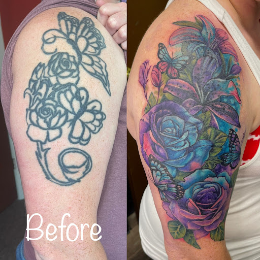 Explore small owl tattoo ideas, creative tattoo ideas in Mount Pleasant, available at Bryan Briggs Iron Tiger Tattoos