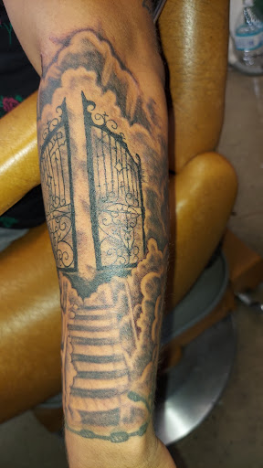 Explore neck tattoo filler ideas, creative tattoo ideas in Odessa, available at Little Dragon Tattoos Studio