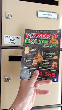 Menu / carte de Pizzeria Dolce à Marseille