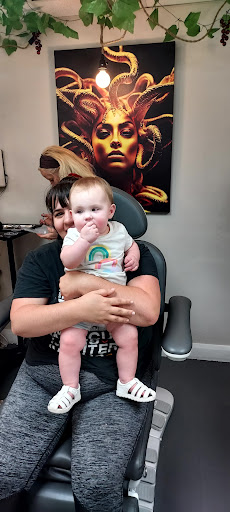 Explore arm sleeves tattoo ideas, creative tattoo ideas in Saint George, available at Medusas Piercing Studio