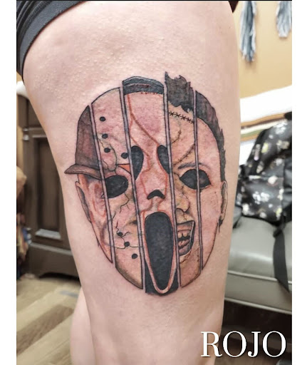 Explore peach tattoo ideas, creative tattoo ideas in Benton, available at Relics Tattoo Studio