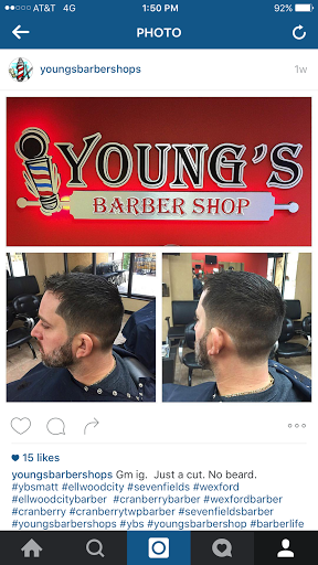 Barber Shop «Youngs Barber Shop», reviews and photos, 10339 Perry Hwy, Wexford, PA 15090, USA