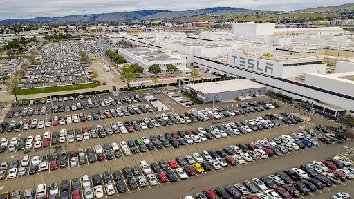 Tesla Factory BIW Parking Lot