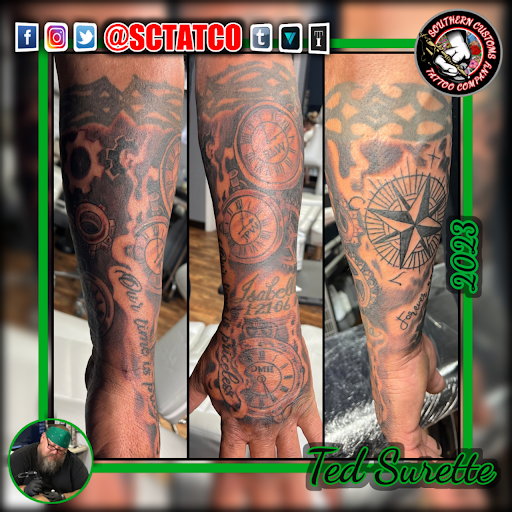 Explore cool tattoo filler ideas, creative tattoo ideas in Fayetteville, available at Southern Customs Tattoo Company