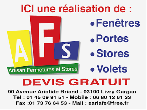 Artisan Fermetures et Stores AFS à Livry-Gargan