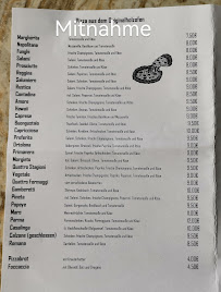 Carte du La Pineta Ristorante Pizzeria à Geislingen