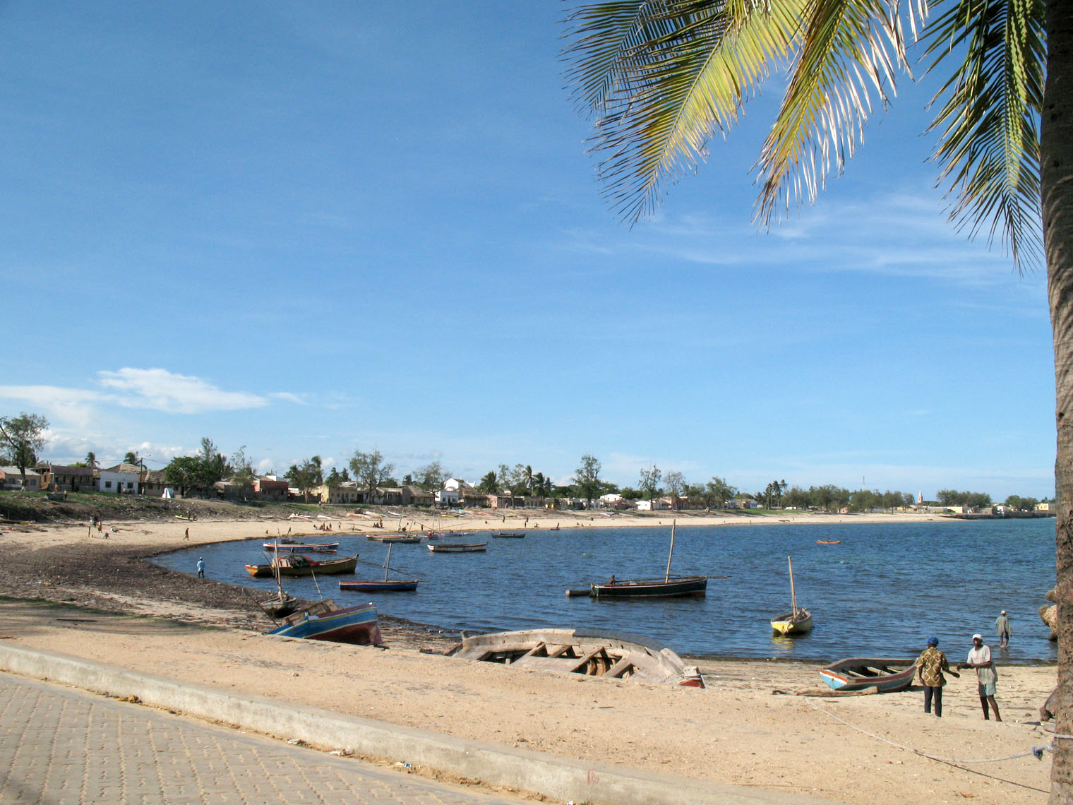 Mozambique island Beach的照片 带有宽敞的海岸