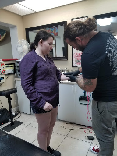 Explore tragus tattoo ideas, creative tattoo ideas in Clearwater Beach, available at Psychotic Ink