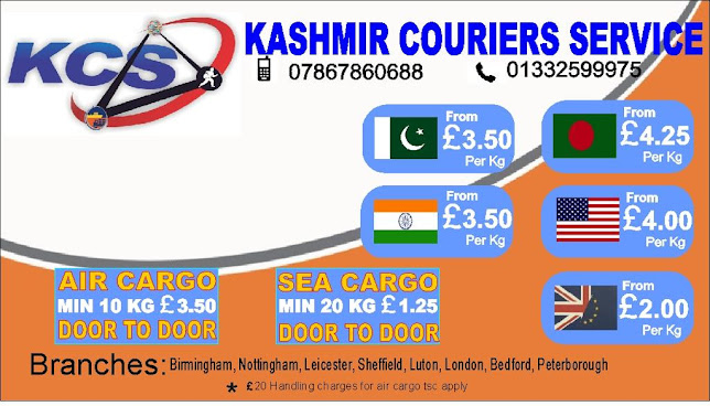 Reviews of KCS COURIERS (KASHMIR CARGO AND TRAVEL SERVICES) Paksitan Cargo in Nottingham - Courier service