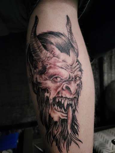 Explore ken kaneki tattoo ideas, creative tattoo ideas in Newark, available at Dark Woods Tattoo Studio