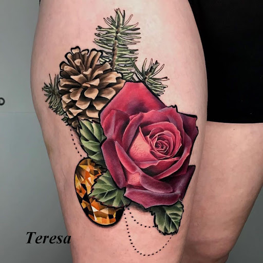 Explore neck tattoo men ideas, creative tattoo ideas in Sanford, available at Venom Ink Tattoo