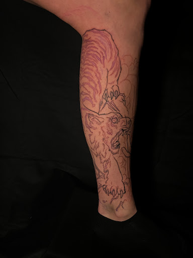 Explore weed tattoo ideas, creative tattoo ideas in Rogers, available at Red Fern Tattoo