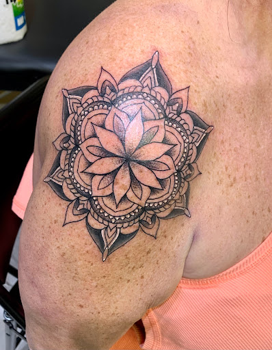 Explore alkaline trio tattoo ideas, creative tattoo ideas in Greensboro, available at Dogwood Ink