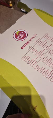 Menu / carte de WORLD OF PIZZA Werder (Havel) à Werder
